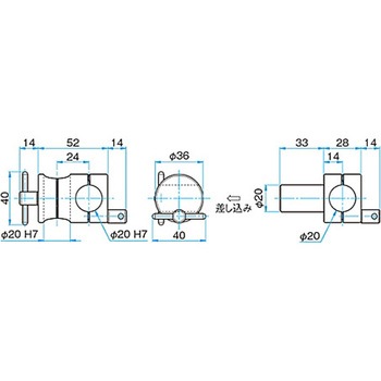 回転式クロスクランプ CRHNシリーズ シグマ光機
