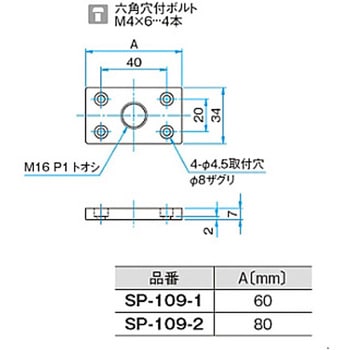 TAR用上面スペーサー SP-109シリーズ - シグマ光機