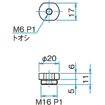 M16P1・M6P1変換スペーサー SP-121シリーズ シグマ光機