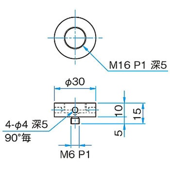 M16P1・M6P1変換スペーサー SP-121シリーズ シグマ光機