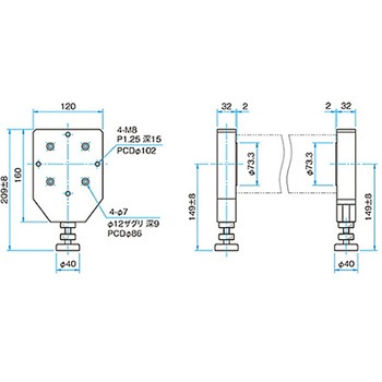 ベンチレッグ OBAシリーズ シグマ光機