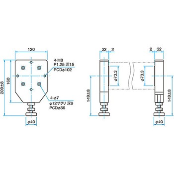 ベンチレッグ OBAシリーズ シグマ光機