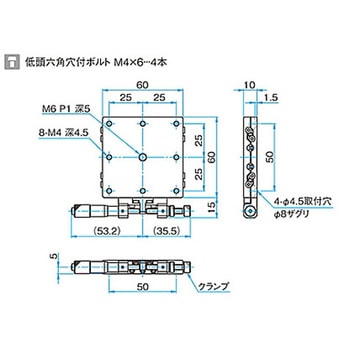 薄型X軸スチールステージ TSDTシリーズ シグマ光機