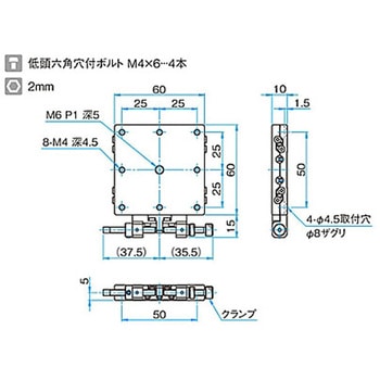 薄型X軸スチールステージ TSDTシリーズ シグマ光機
