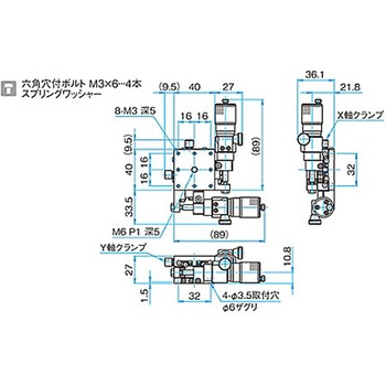 XY軸スチールステージ ステージサイズ40mm TSD-402シリーズ シグマ光機