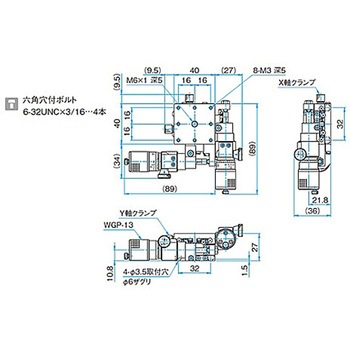 XY軸スチールステージ ステージサイズ40mm TSD-402シリーズ シグマ光機