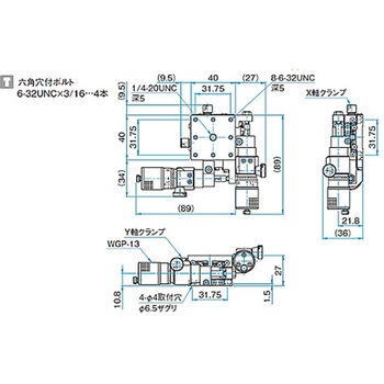 XY軸スチールステージ ステージサイズ40mm TSD-402シリーズ シグマ光機
