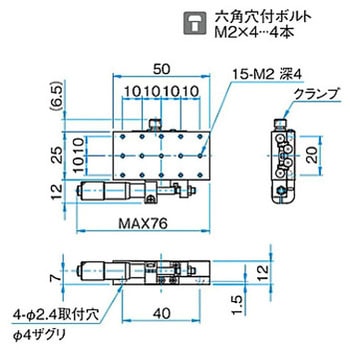 X軸ロングスチールステージ TSDシリーズ シグマ光機