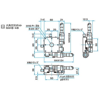 XY軸アルミクロスローラステージ TAM-602シリーズ シグマ光機