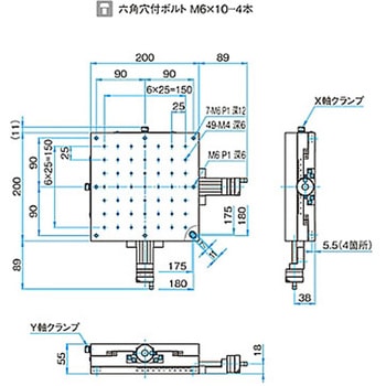 XY軸アルミクロスローラステージ(大型) TAMCシリーズ シグマ光機
