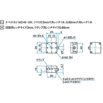 X軸ブロックステージ ステージサイズ TASB シグマ光機