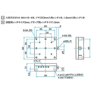 X軸ブロックステージ ステージサイズ TASB シグマ光機