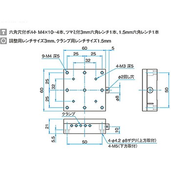 X軸ブロックステージ ステージサイズ TASB シグマ光機