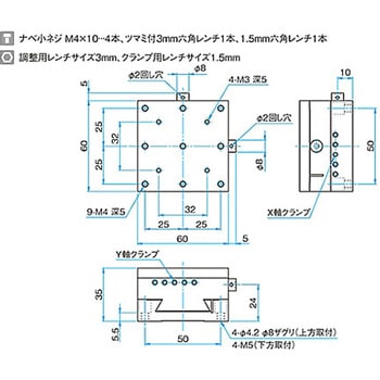 XY軸ブロックステージ ステージサイズ TASB シグマ光機