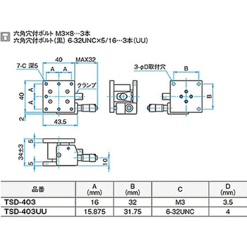 Z軸フラットスチールステージ TSD - シグマ光機