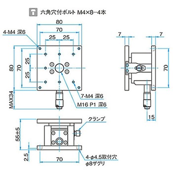 Z軸フラットスチールステージ TSD シグマ光機