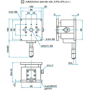 Z軸フラットスチールステージ TSD シグマ光機