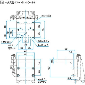 L型ブラケット TSDシリーズ シグマ光機