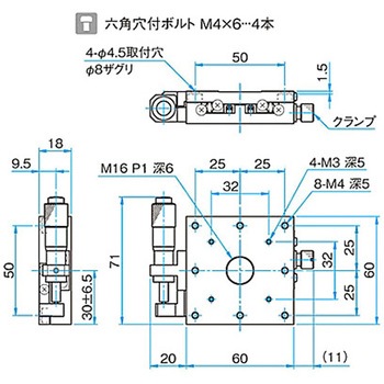 Z軸スチールステージ ステージサイズ25mm TSDシリーズ シグマ光機