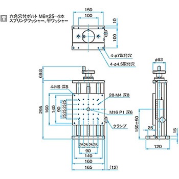 Z軸粗動ロング調整ユニット ステージサイズ160mm LSVシリーズ シグマ光機
