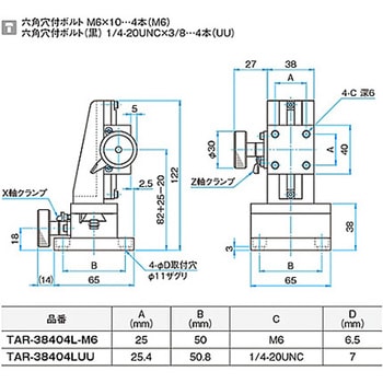 XZ軸小型ラックピニオンステージ(垂直) TARシリーズ - シグマ光機