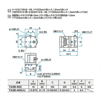XYZ軸フラットブロックステージ TASB シグマ光機