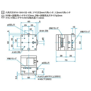 XYZ軸フラットブロックステージ TASB シグマ光機