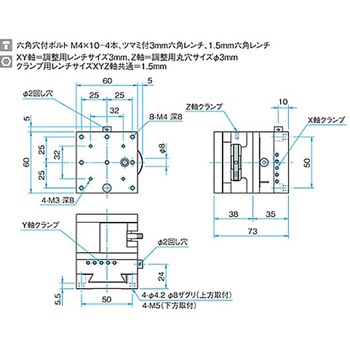 XYZ軸フラットブロックステージ TASB シグマ光機