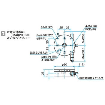 θ軸透過用粗微動ステージ KSPAシリーズ シグマ光機