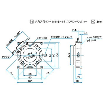 θ軸透過用粗微動ステージ KSPAシリーズ シグマ光機