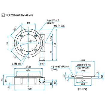 θ軸ウォーム式ステージ KSWシリーズ シグマ光機