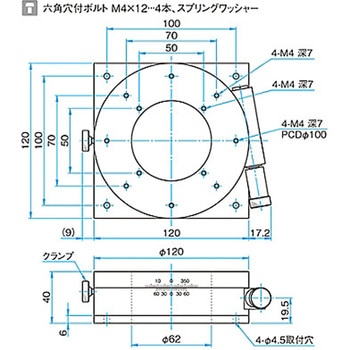 θ軸ウォーム式ステージ KSWシリーズ シグマ光機