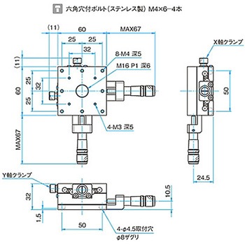 XY軸ステンレスステージ TSDSシリーズ シグマ光機