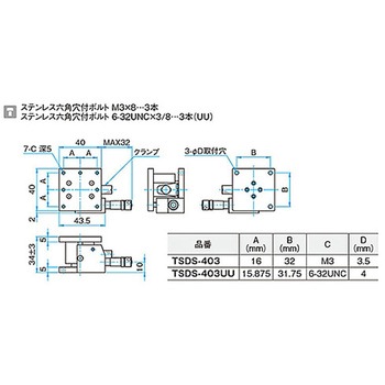 Z軸フラットステンレスステージ TSDSシリーズ シグマ光機