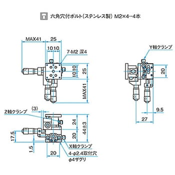 XYZ軸フラットスチールステージ TSDSシリーズ シグマ光機
