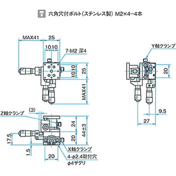 XYZ軸フラットスチールステージ TSDSシリーズ シグマ光機