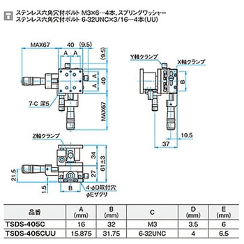 XYZ軸フラットスチールステージ TSDSシリーズ シグマ光機