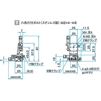 XYZ軸ステンレスステージ(垂直) TSDSシリーズ - シグマ光機