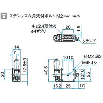 Z軸ボールガイドアルミステージ(垂直面取付) TADCシリーズ シグマ光機