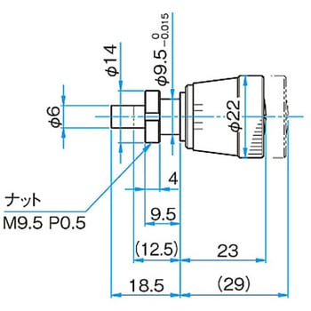 マイクロメーターヘッド(保守部品)移動量15mm以下 シグマ光機