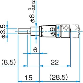 マイクロメーターヘッド(保守部品)移動量15mm以下 シグマ光機