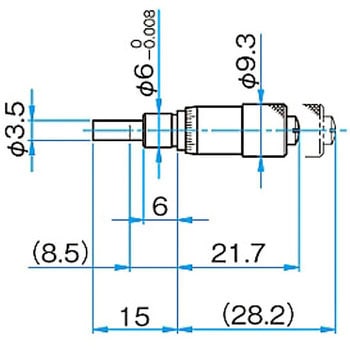 マイクロメーターヘッド(保守部品)移動量15mm以下 シグマ光機