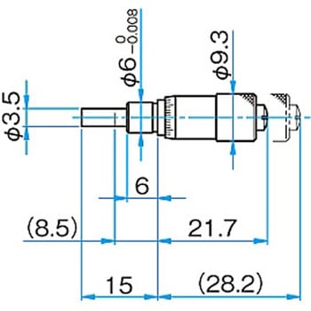マイクロメーターヘッド(保守部品)移動量15mm以下 シグマ光機