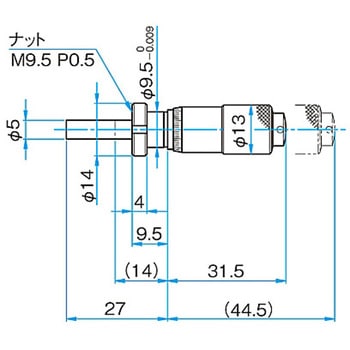 マイクロメーターヘッド(保守部品)移動量15mm以下 シグマ光機