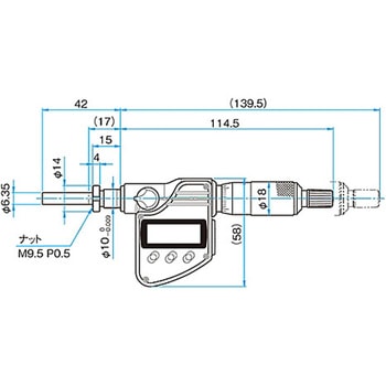 マイクロメーターヘッド(保守部品)移動量25mm以下 シグマ光機