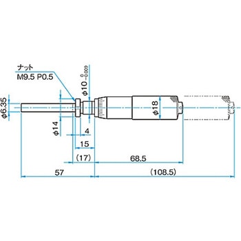 マイクロメーターヘッド(保守部品)移動量25mm以下 シグマ光機