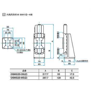 OSMS20-35(Z) 高剛性・精密型自動ステージ OSMS20(Z) 1個 シグマ光機 【通販モノタロウ】