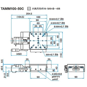 アルミクロスローラ自動ステージ TAMMシリーズ シグマ光機