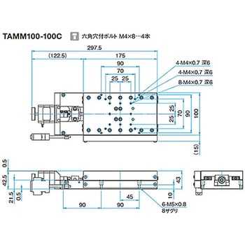 アルミクロスローラ自動ステージ TAMMシリーズ シグマ光機