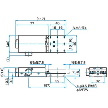ステッピングモータ駆動小型自動ステージ TSDMシリーズ シグマ光機